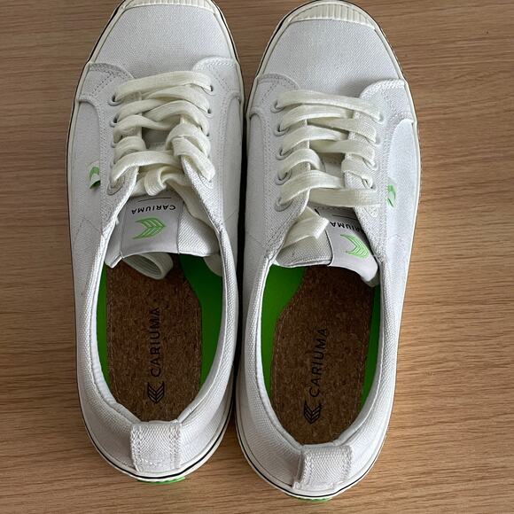 Cariuma off White Canvas Striped Sneakers oca low - Picture 9 of 12